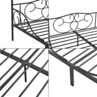 Himmelbett Finström 140x200cm Metall Bettrahmen mit Lattenrost