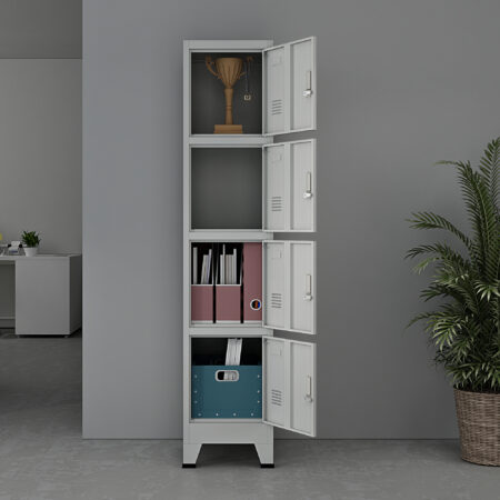 Schliessfach Spind Joroinen mit 4 Türen 180cm