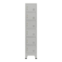 Schliessfach Spind Joroinen mit 6 Türen Stahl 180cm