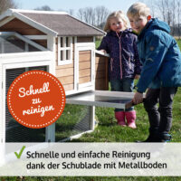 Mobiler Hühnerstall Hühnerhaus mit Freilaufgehege