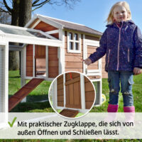 Mobiler Hühnerstall Hühnerhaus mit Freilaufgehege