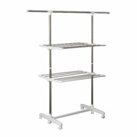 Mobiler Wäscheständer klappbar mit 2 Ebenen