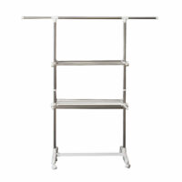 Mobiler Wäscheständer klappbar mit 2 Ebenen