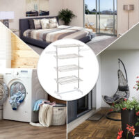 Mobiler Wäscheständer klappbar mit 4 Ebenen