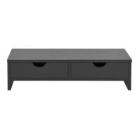 Monitorständer Mänttä mit 2 Schubladen 50x18x13cm Dunkelgrau