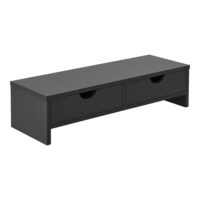 Monitorständer Mänttä mit 2 Schubladen 50x18x13cm Dunkelgrau
