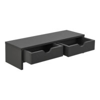 Monitorständer Mänttä mit 2 Schubladen 50x18x13cm Dunkelgrau