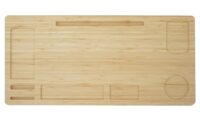 Monitorerhöhung Bambus Monitorständer Tischorganizer 9x65x31cm