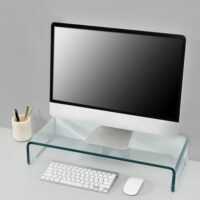 Monitorerhöhung Pretoria 70x30x13 cm Glas Transparent