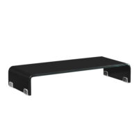 Monitorerhöhung Pretoria 70x30x13 cm Glas Schwarz
