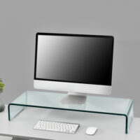Monitorerhöhung Pretoria 80x30x13 cm Glas Transparent