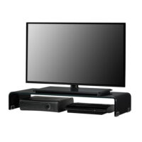 Monitorerhöhung Prestoria 90x30x13 cm Glas Schwarz