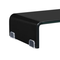 Monitorerhöhung Prestoria 90x30x13 cm Glas Schwarz