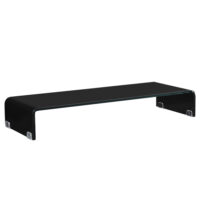 Monitorerhöhung Prestoria 90x30x13 cm Glas Schwarz