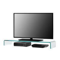 Monitorerhöhung Prestoria 110x30x13 cm Glas Transparent