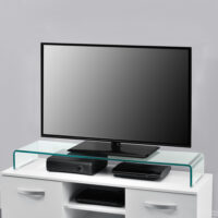 Monitorerhöhung Prestoria 110x30x13 cm Glas Transparent