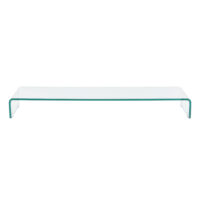 Monitorerhöhung Prestoria 110x30x13 cm Glas Transparent