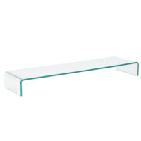 Monitorerhöhung Prestoria 110x30x13 cm Glas Transparent