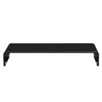 Monitorerhöhung Pretoria 120x30x13 cm Glas Schwarz