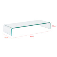 Monitorerhöhung Pretoria 80x30x13 cm Glas Transparent