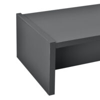 Monitorständer Flensberg 100x27x15 cm Monitorregal Dunkelgrau