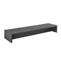 Monitorständer Flensberg 100x27x15 cm Monitorregal Dunkelgrau