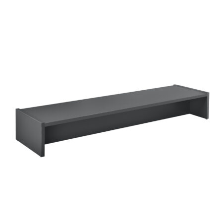Monitorständer Flensberg 100x27x15 cm Monitorregal Dunkelgrau