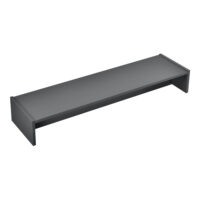 Monitorständer Flensberg 100x27x15 cm Monitorregal Dunkelgrau