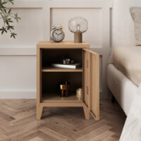 Nachttisch Inari Aktenschrank Hellbraun matt