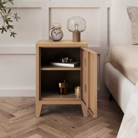 Nachttisch Inari Aktenschrank Hellbraun matt