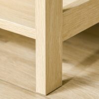 Nachttisch Beistelltisch Rattan-Design 40x40x48cm Natur