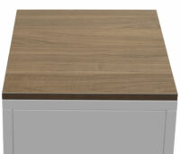 Nachttisch Industrial Stahl JAM-L84 63x40x40cm weiss