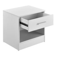 Nachttisch Jette 36.5 x 38 x 29.5 cm mit Schublade Weiss