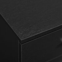Nachttisch Jette 45x50x34 cm 3 Schubladen Schwarz