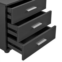 Nachttisch Jette 45x50x34 cm 3 Schubladen Grau