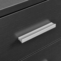 Nachttisch Jette 45x50x34 cm 3 Schubladen Grau