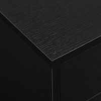 Nachttisch Jette 38x37x34 cm 2 Schubladen Schwarz