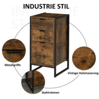 Nachttisch Kommode Vintage Rustikal 39x40x 6