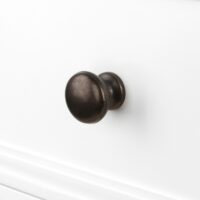 Nachttisch Landhaus mit 2 Schubladen 50x34x30cm Weiss MDF