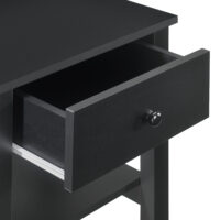 Nachttisch 40 x 29.7 x 41.5 cm Schwarz