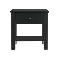 Nachttisch 40 x 29.7 x 41.5 cm Schwarz