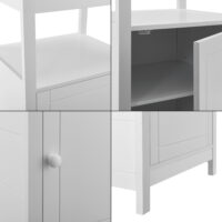 Beistelltisch Merijärvi 79x48x39cm Weiss