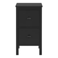 Beistelltisch Urjala Nachttisch 52x27x25cm Kaffeetisch Schwarz