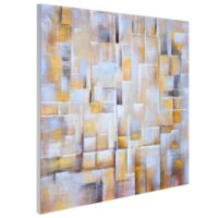 Ölgemälde Cubes 100% handgemaltes Ölbild 100x100cm