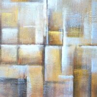 Ölgemälde Cubes 100% handgemaltes Ölbild 100x100cm