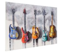 Ölgemälde Gitarren handgemaltes Ölbild ~ 120x80cm