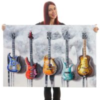 Ölgemälde Gitarren handgemaltes Ölbild ~ 120x80cm