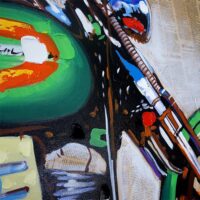 Ölgemälde Motorrad 100% handgemaltes Ölbild ~ 100x80cm