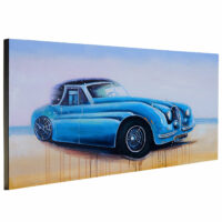 Ölgemälde Oldtimer 100% handgemaltes Ölbild 140x80cm