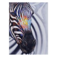 Ölgemälde Zebrakopf 100% handgemaltes Ölbild ~ 120x90cm